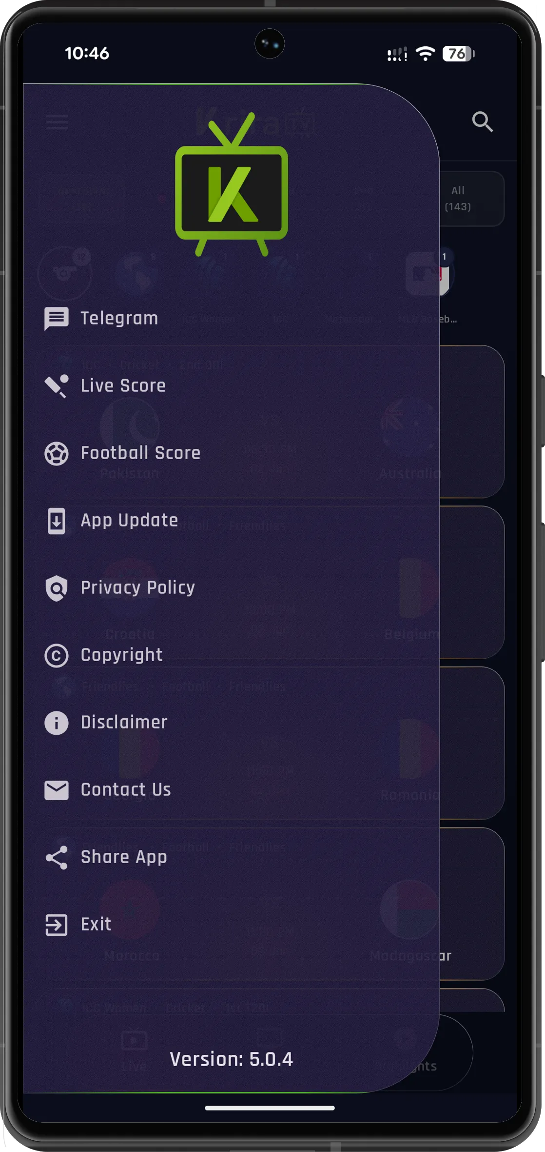 Krira TV App